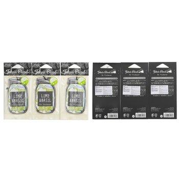 John's Blend Air Freshener Lime & Basil 3pcs