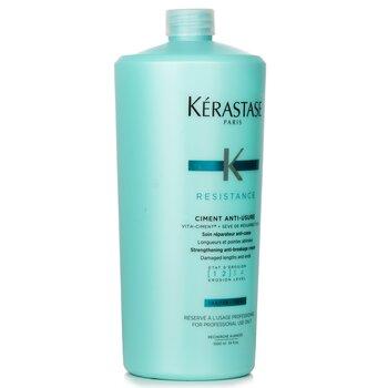 Kérastase Resistance Ciment Anti-Usure Strengthening Anti-Breakage Cream Rinse Out For Damaged Lengths & Ends 1000ml