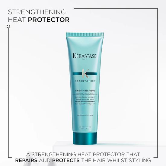 Kérastase Resistance Ciment Thermique Resurfacing Strengthening Milk Blow-Dry Care For Damaged Hair 150ml