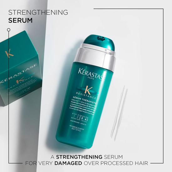 Kérastase Resistance Serum Therapiste Dual Treatment Fibre Quality Renewal Care Extremely Damaged Lengths & Ends 30ml