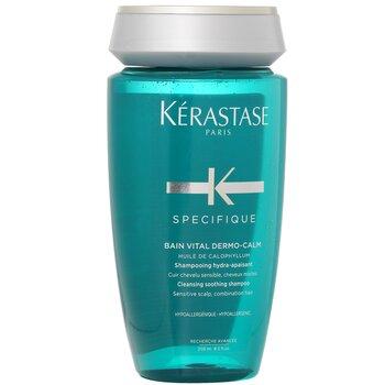 Kérastase Specifique Specifique Bain Vital Dermo-Calm Cleansing Soothing Shampoo Sensitive Scalps, Combination Hair 250ml