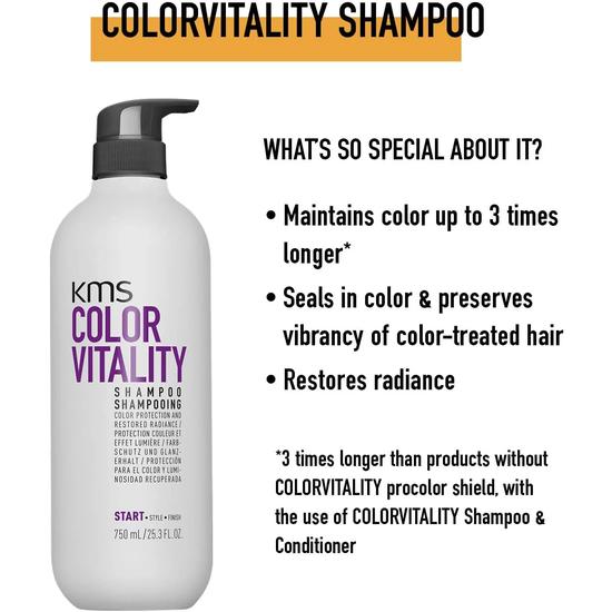 KMS Colour Vitality Blonde Shampoo 300ml