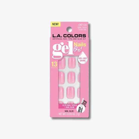 L.A. Girl LA Colours Gel On False NAIL Tips & Glue Kit Anarchy