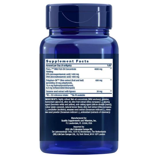 Life Extension Super Omega-3 Softgels 120 Softgels