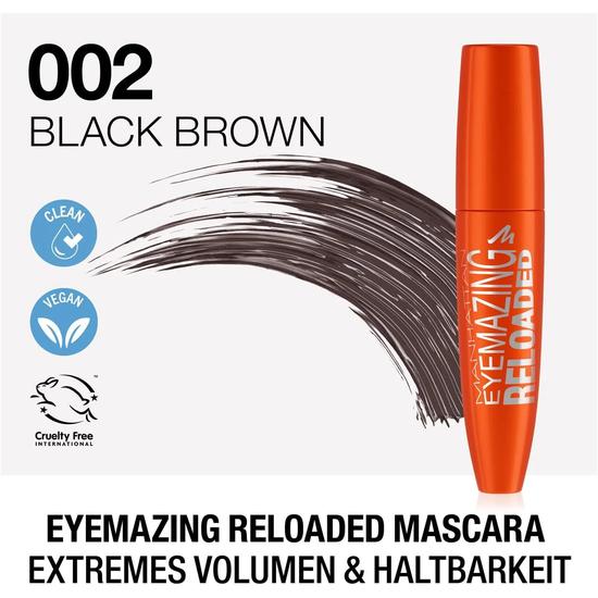 Manhattan Cosmetics Eyemazing Reloaded Mascara 002 Brown Black 12ml