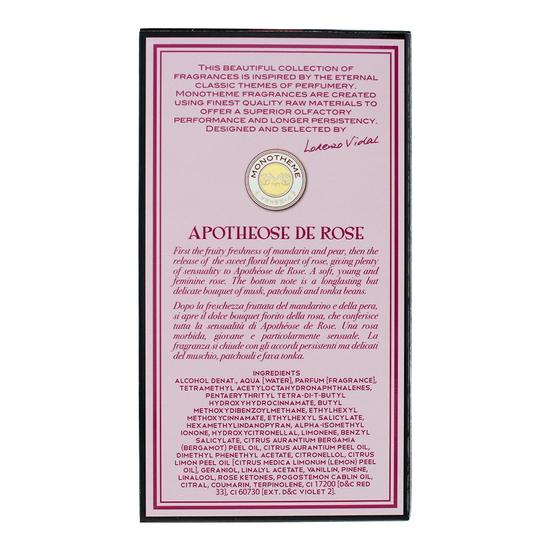 Monotheme Apotheose De Rose Eau De Toilette Pour Femme 100ml