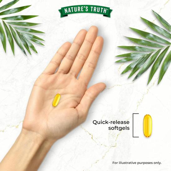 Nature's Truth Omega 3 Fish Oil 2000mg Softgels 60 Softgels
