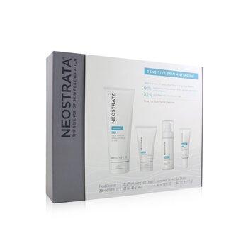 NeoStrata Sensitive Skin Antiaging Kit: Restore Cleanser, Restore Face Cream, Restore Face Serum, Restore Eye Cream 4pcs