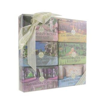 Nesti Dante Emozioni In Toscana The Collection Gift Set gardino In Flore, campagna Dorata, macchia Odorosa, borghi E Monasteri, bosco Incantato, thermal Water