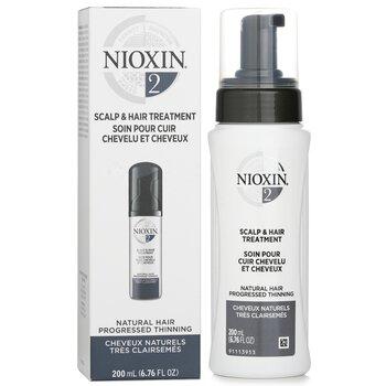 Nioxin Diameter System 2 Scalp & Hair Treatment Natural Hair, Progressed Thinning 100ml
