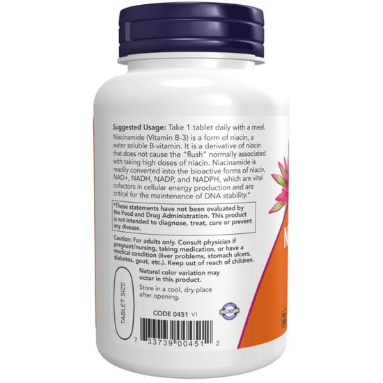 NOW Foods Niacinamide 1000mg Tablets 90 Tablets