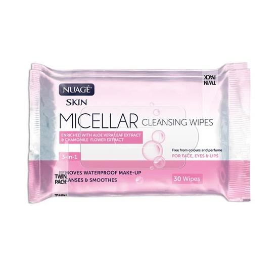 Nuage 3 In 1 Micellar Cleansing Wipes Twin Pack 25 Wipes (Twin Pack)