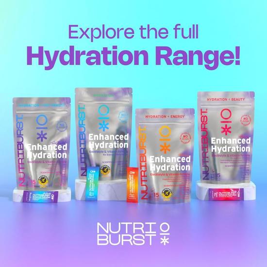 Nutriburst Enhanced Hydration + Gut Health Red Apple Flavour Sachets 6 Sachets