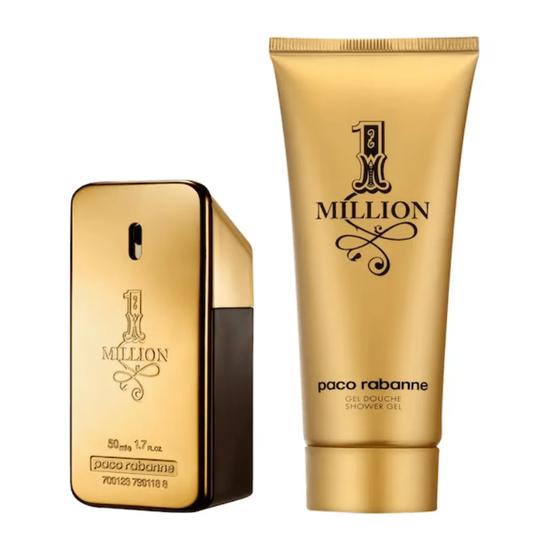 Paco Rabanne 1 Million Men's Aftershave Gift Set 50ml Eau De Toilette + 100ml Shower Gel