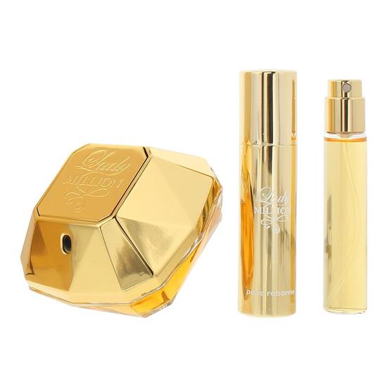 Paco Rabanne Lady Million Eau De Parfum 50ml + Eau De Parfum 10ml Gift Set For Her 50ml
