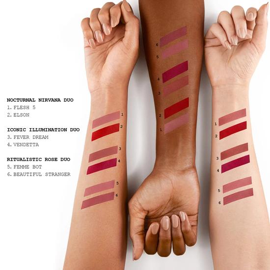 Pat McGrath Labs Obsessive Opulence:MatteTrance Lipstick Duo Nocturnal Nirvana: Elson + Flesh 5