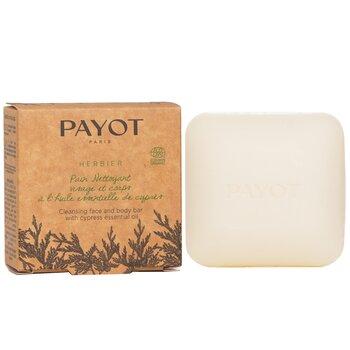 Payot Paris Herbier Cleansing Face & Body Bar With Crypress Essential Oil 85g
