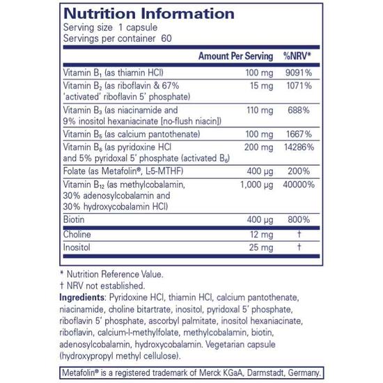 Pure Encapsulations B6 Complex Capsules 60 Capsules