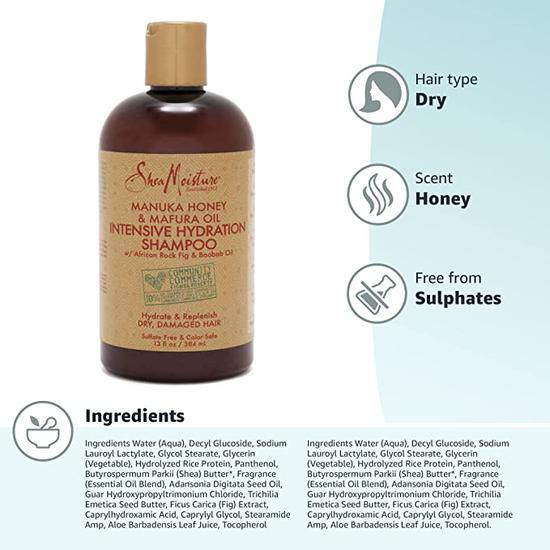 Shea Moisture Manuka Honey And Mafura Oil Intensive Hydration Shampoo