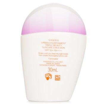 Shiseido Urban Environment Triple Beauty Suncare Emulsion SPF 50+ 30ml
