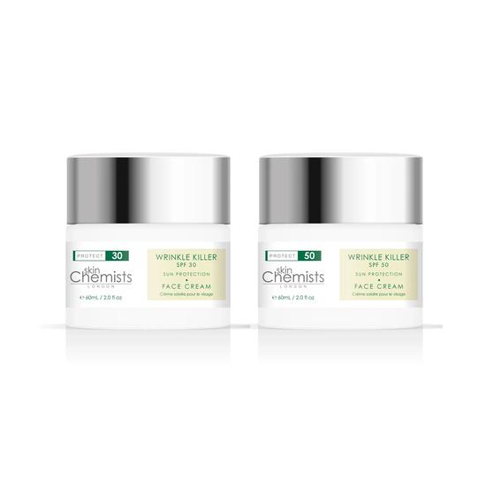 SkinChemists Wrinkle Killer Sun Protection Spf Duo | Cosmetify