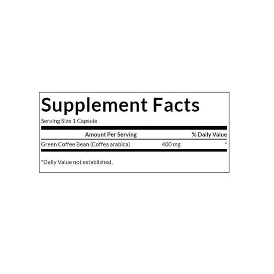 Swanson Full Spectrum Green Coffee Bean 400mg Capsules 60 Capsules