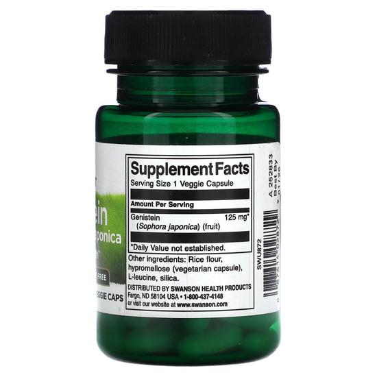 Swanson Genistein From Sophora Japonica 125mg Capsules 60 Capsules