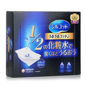 Unicharm Silcot Sponge UruUru Touch Facial Cotton 40pcs