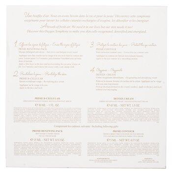 Valmont The Oxygen Symphony Set: Prime Renewing Pack 15ml + Prime B -Cellular 30ml + Prime Contour 5ml + Deto2x Cream 45ml 4pcs