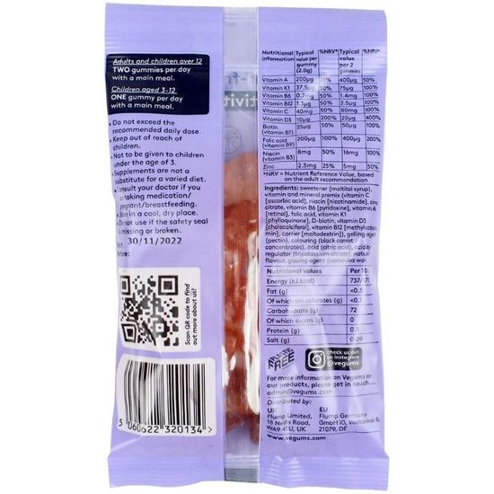 Vegums Sugar-Free A-Z Multivitamin Gummies 30 Gummies