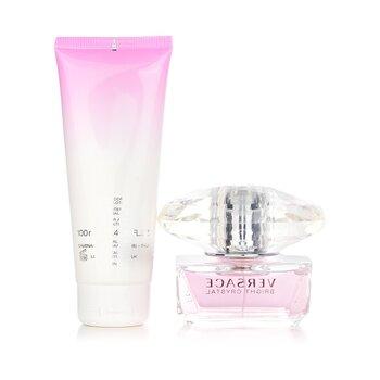 Versace Bright Crystal Gift Set 50ml Eau De Toilette + 100ml Body Lotion