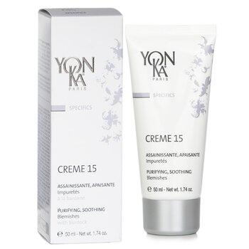 Yonka Specifics Creme 15 With Burdock Purifying, Soothing 50ml