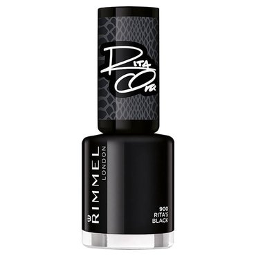 Rimmel 60 Seconds Rita Shades Of Black Nail Polish - Black Black 900