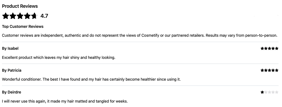 Cosmetify Product Reviews